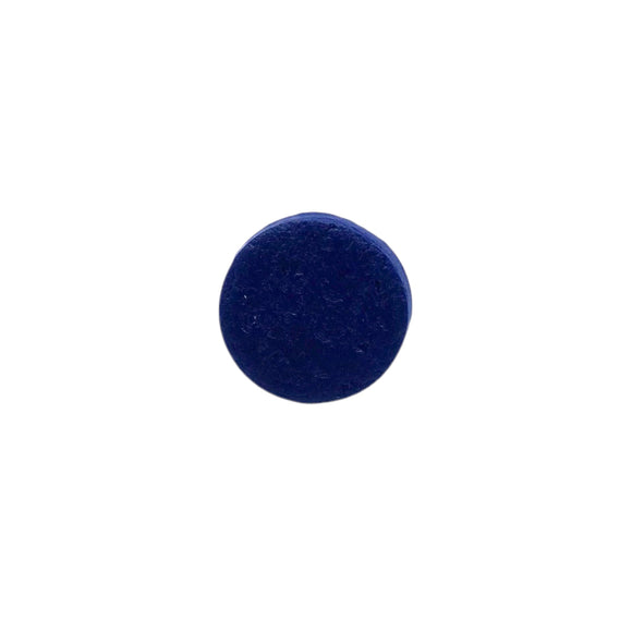 Navy Blue Large Polymer Clay Ring on a White Background