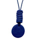 Navy Blue disc pendant statement Christie necklace