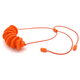 Orange Disc and Bead Polymer Clay statement necklace with coordinating elastic cord