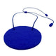 Royal Blue Disc Polymer Clay Statement Necklace on coordinating elastic cord